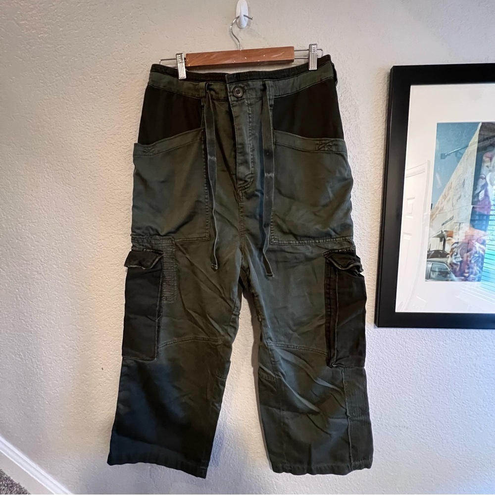 Free People Cargo Green Pants SZ: L